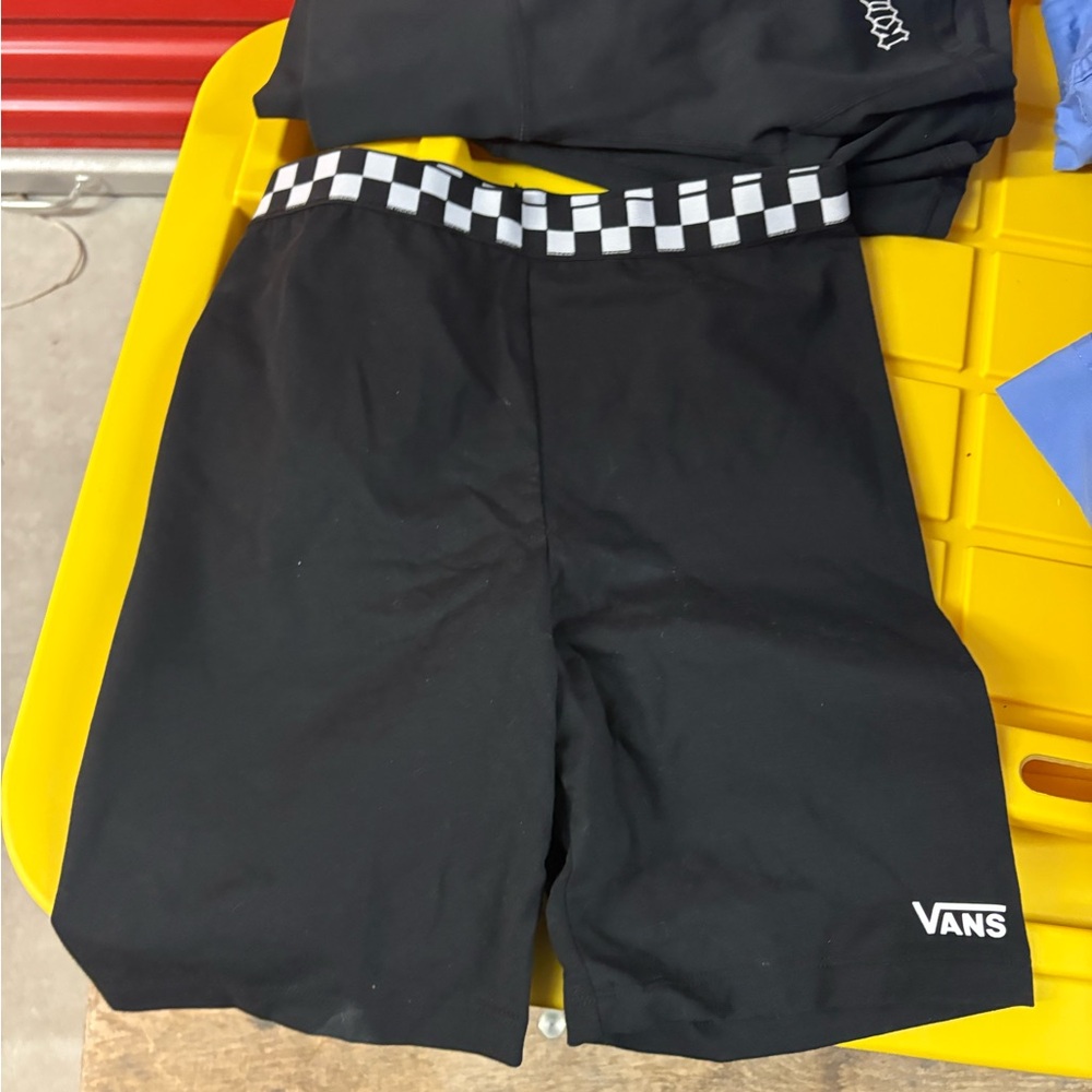 Vans Black Checkered Shorts